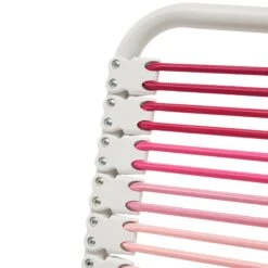 Blush Low Back Bungie Office Chair With White Frame And Base -Home Decor Shop 03008 BLSOMBRE 07 CL