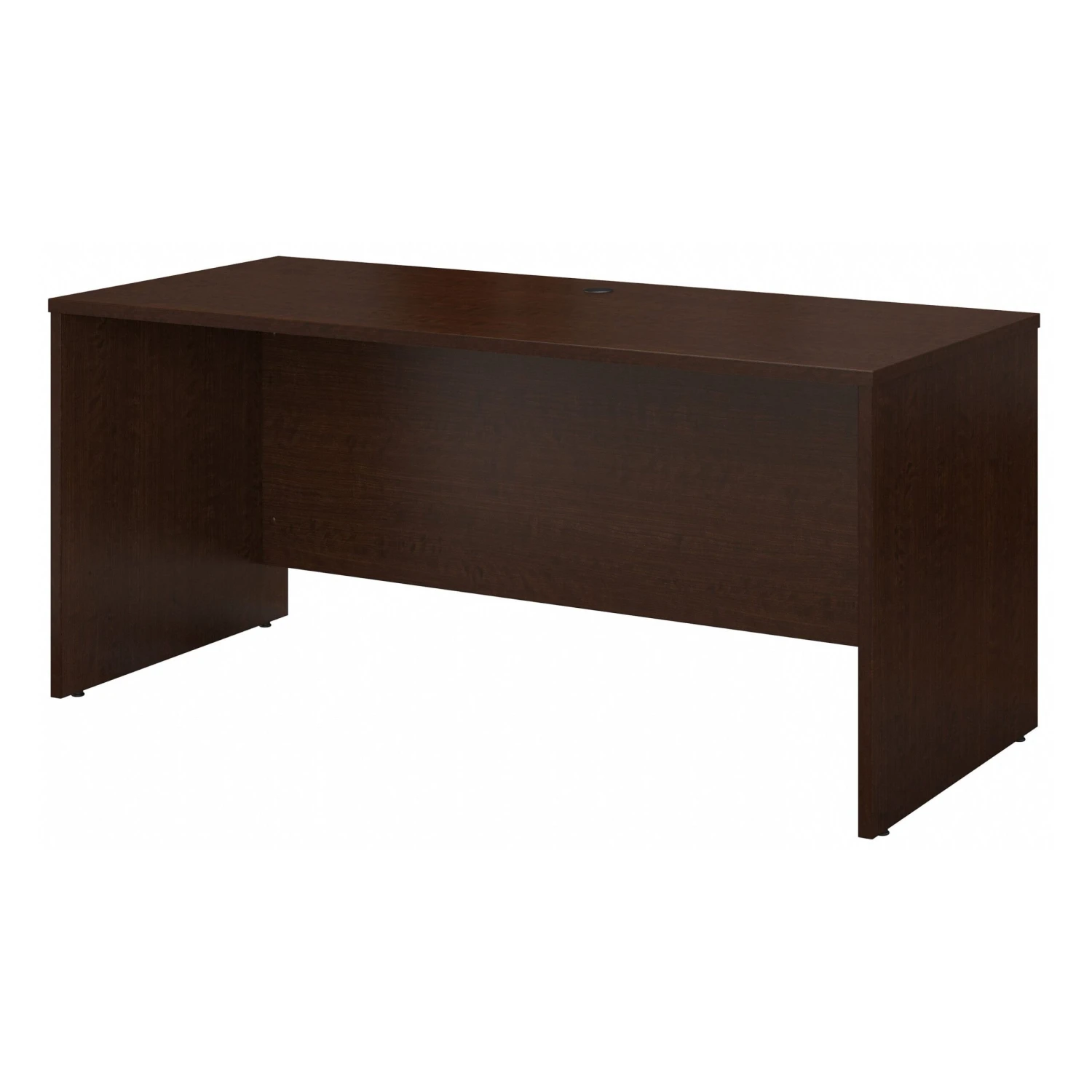 60" Modern Narrow Desk In Mocha Cherry 2 60" Modern Narrow Desk In Mocha Cherry - Image 2