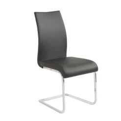 Extra Tall Black Leatherette Guest Or Conference Chair (Set Of 4)