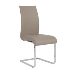 Extra Tall Taupe Leatherette Guest Or Conference Chair (Set Of 4)