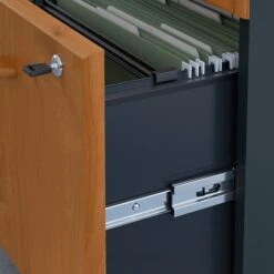 48" Corner Office Desk With Return And Mobile Pedestal In Natural Cherry/Slate 11 48" Corner Office Desk With Return And Mobile Pedestal In Natural Cherry/Slate -Home Decor Shop 0ecb2aacd5737eef7df2e3a83571ac758b67bcd7