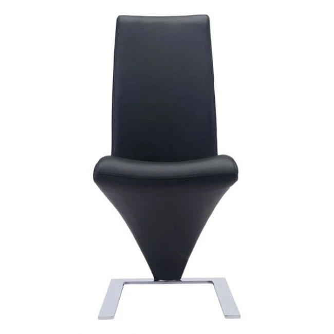 Unique Z-Style Black Leatherette Guest Or Conference Chair (Set Of 2) 3 Unique Z-Style Black Leatherette Guest Or Conference Chair (Set Of 2) - Image 3