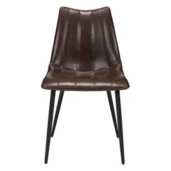 Classic Tufted Brown Leatherette Guest Or Conference Chairs (Set Of 2) -Home Decor Shop 100759 3 650x650 1
