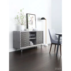 Black & Gold Floor Lamp W/ Marble Base -Home Decor Shop 100970 101008 56077 A11272 lifestyle 650x650 1