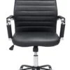 Black And Chrome Modern High-Back Office Chair