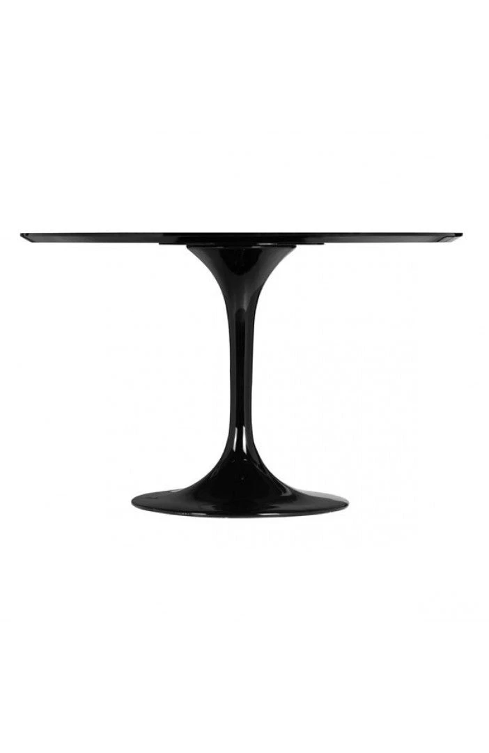 Modern Black Lacquer Circular Meeting Table 2 Modern Black Lacquer Circular Meeting Table - Image 2