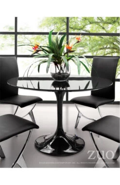 Modern Black Lacquer Circular Meeting Table 5 Modern Black Lacquer Circular Meeting Table -Home Decor Shop 102172 lifestyle 702x1080 1