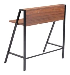 Walnut And Black 33" Minimal Urban Workstation -Home Decor Shop 109280 5