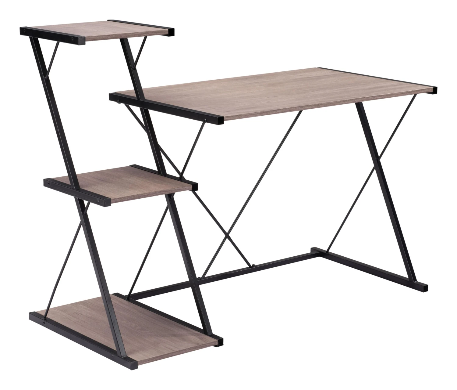 51" Modern Three-Tier Minimal Urban Desk 2 51" Modern Three-Tier Minimal Urban Desk - Image 2