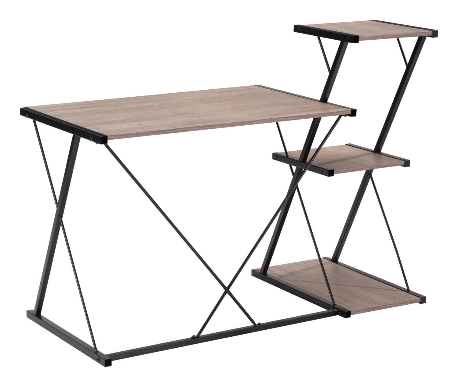 51" Modern Three-Tier Minimal Urban Desk 5 51" Modern Three-Tier Minimal Urban Desk - Image 5