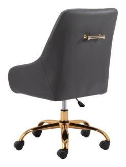 Glamorous Adjustable Leatherette Office Chair -Home Decor Shop 109488 5