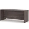 Contemporary 71" Executive Desk With Privacy Panel In Bark Gray