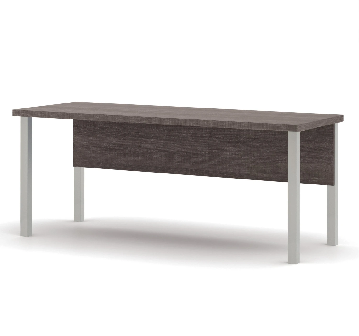 Bark Gray 71" Executive Desk With Privacy Panel 1 Bark Gray 71" Executive Desk With Privacy Panel