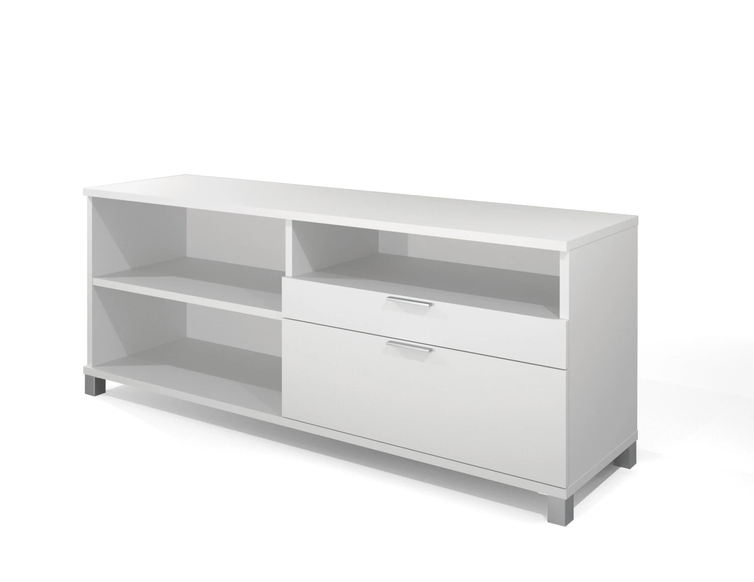 Modern White U-shaped Desk With Built-in Storage 3 Modern White U-shaped Desk With Built-in Storage - Image 3