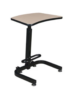 Compact 26" Sit-Stand Desk With Height Adjustment In Beige