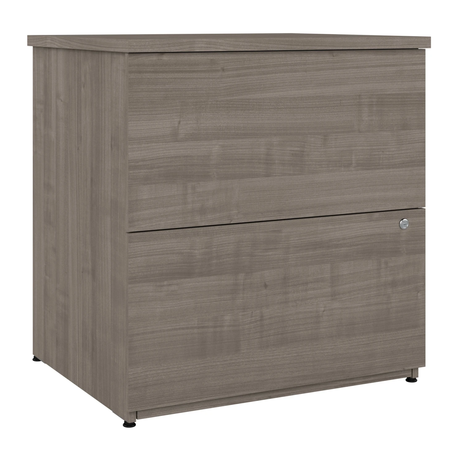 28" 2-Drawer Locking File Cabinet In Silver Maple 2 28" 2-Drawer Locking File Cabinet In Silver Maple - Image 2