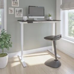 48" Black Petite Adjustable Desk
