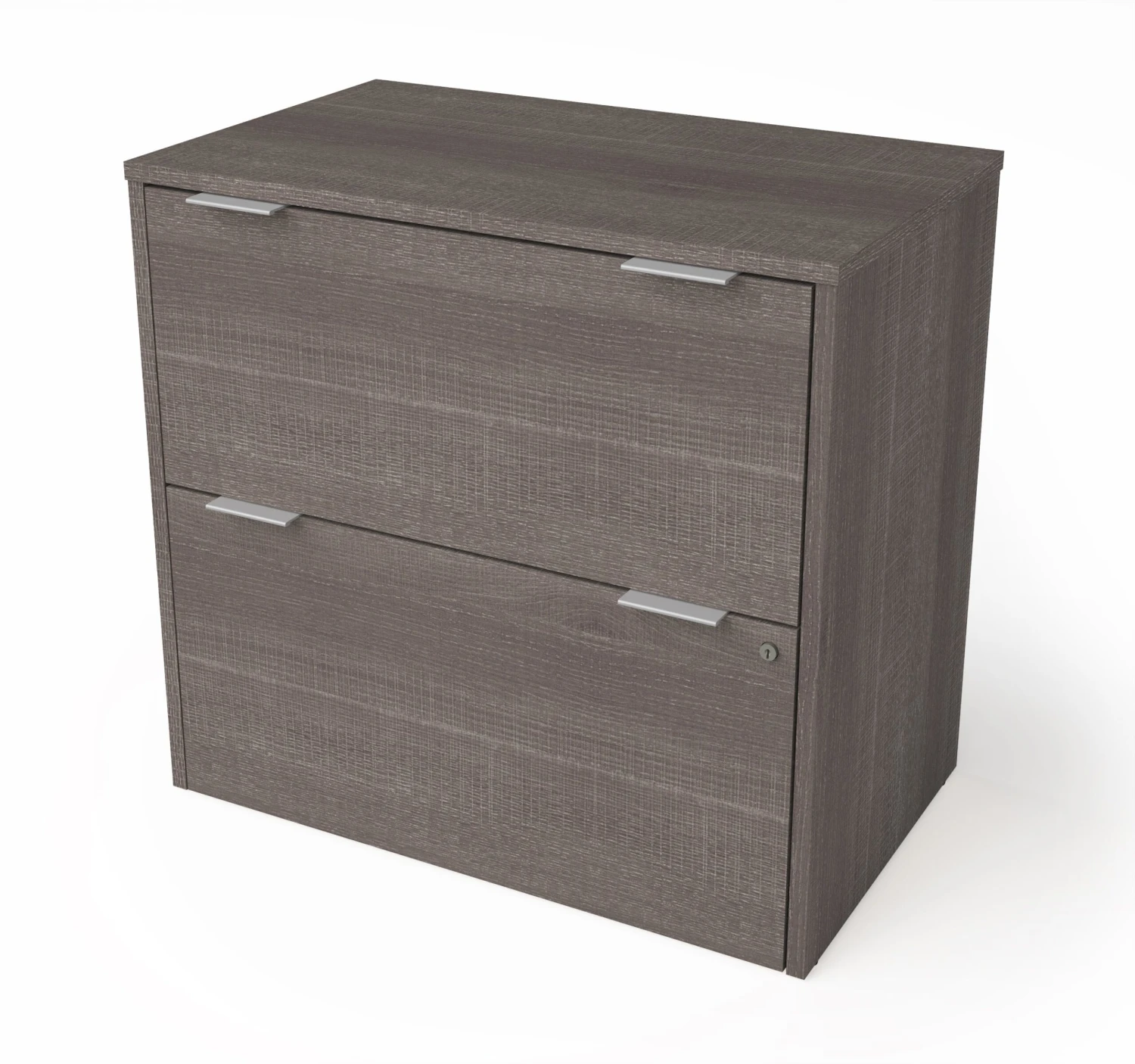 Modern Bark Gray U-shaped Desk With Built-in Storage 4 Modern Bark Gray U-shaped Desk With Built-in Storage - Image 4