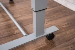 Luxor 48" Gray Standing Office Desk W/ Crank Handle And Built-In Water Bottle Holders -Home Decor Shop 2 student c 10