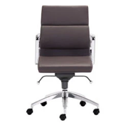 Timeless Low-Back Espresso Leatherette Office Chair 6 Timeless Low-Back Espresso Leatherette Office Chair -Home Decor Shop 205897 3 650x650 1