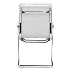Ergonomic White Chromed Steel Guest Or Conference Chair (Set Of 2) -Home Decor Shop 215211 4 650x650 1