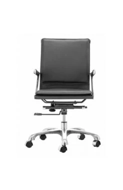Modern Black Leather & Chrome Office Or Conference Chair -Home Decor Shop 215212 3 702x1080 1