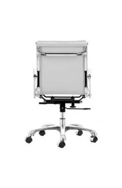 Modern White Leather & Chrome Office Or Conference Chair -Home Decor Shop 215214 4 702x1080 1