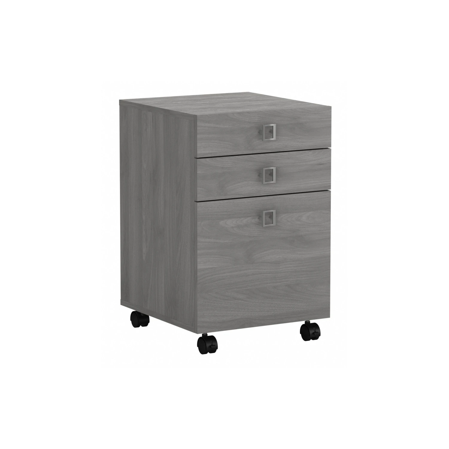 16" Mobile 3-Drawer File Cabinet In Modern Gray Finish 1 16" Mobile 3-Drawer File Cabinet In Modern Gray Finish