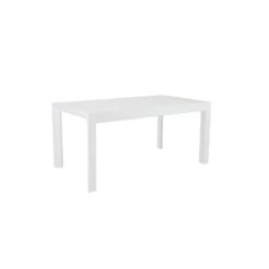 63" White Executive Office Desk With High Gloss Lacquer