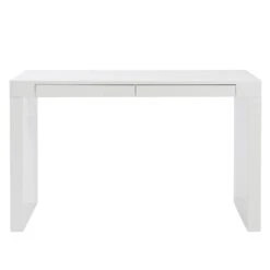 Modern 47" White Lacquer Office Desk With Drawers 8 Modern 47" White Lacquer Office Desk With Drawers -Home Decor Shop 34038WHT 01