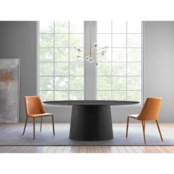 Modern Matte Black 79" Oval Conference Table 7 Modern Matte Black 79" Oval Conference Table -Home Decor Shop 38632BLK KIT 04 LF