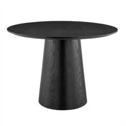 54" Round Conference Table Or Desk In Black