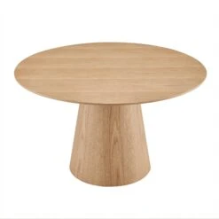 54" Round Conference Table Or Desk In Oak