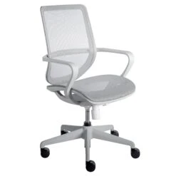 Durable Mesh Office Chair In Gray -Home Decor Shop 39005GRY FA 02