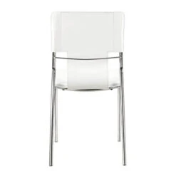 Classic White Leatherette Guest Or Conference Chair (Set Of 4) -Home Decor Shop 404132 4 650x650 1