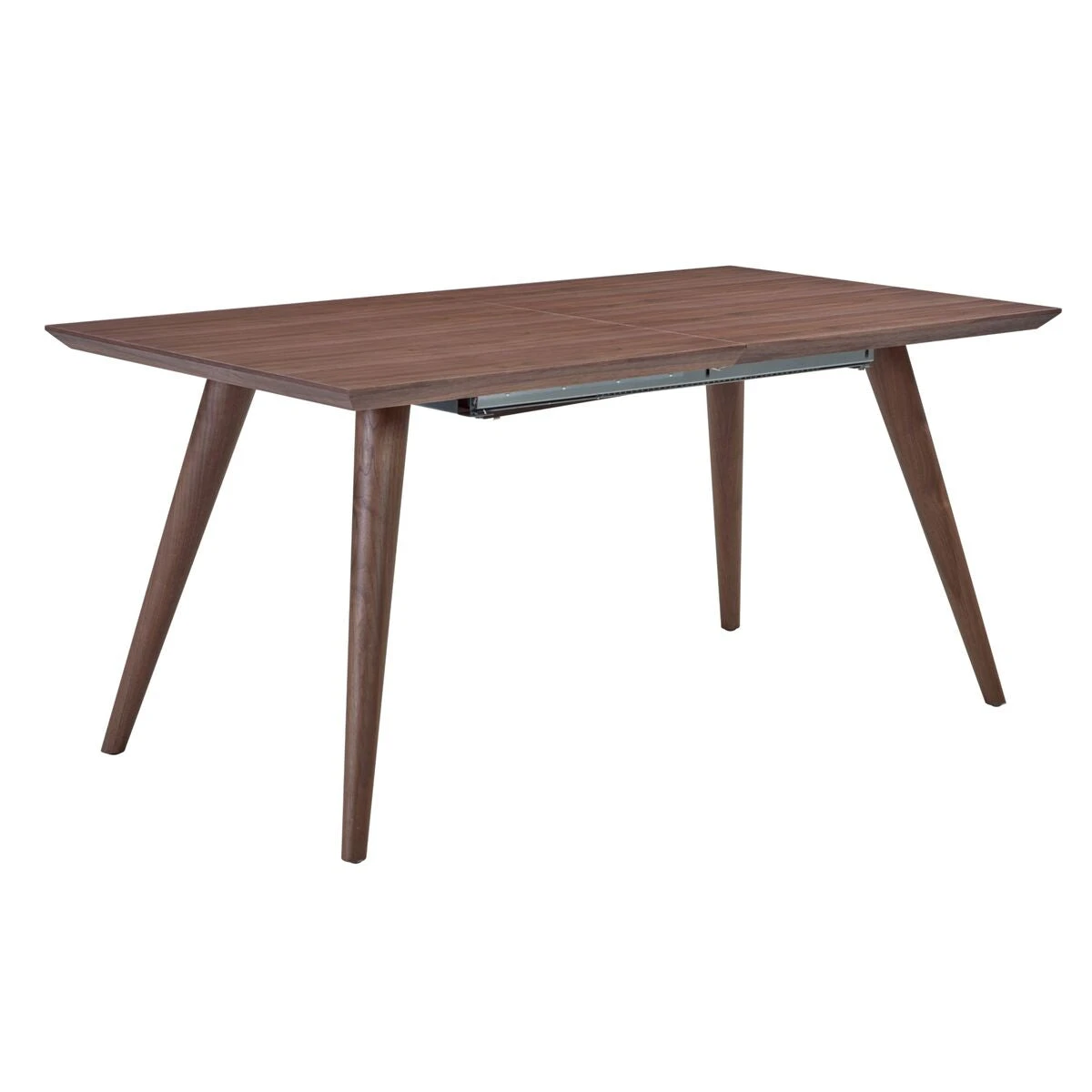 63" Classic Extending Executive Desk Or Conference Table W/ Walnut Veneer 4 63" Classic Extending Executive Desk Or Conference Table W/ Walnut Veneer - Image 4