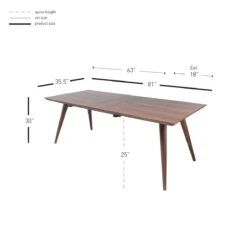 63" Classic Extending Executive Desk Or Conference Table W/ Walnut Veneer 15 63" Classic Extending Executive Desk Or Conference Table W/ Walnut Veneer -Home Decor Shop 4400007 MEA preview