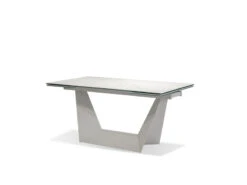 Sturdy White Conference Table Or Executive Desk With Ceramic Glass Top -Home Decor Shop 44056 modale v ORIGAMI Dining Table Carrera Dining tables Mobital