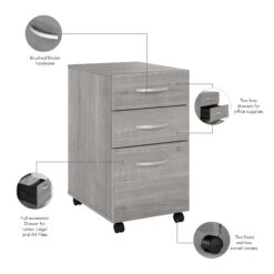16" Pre-Assembled Mobile 3-Drawer File Cabinet In Platinum Gray -Home Decor Shop 49b9f8e22c76f0765b9d11d5f2fa31d213e60927