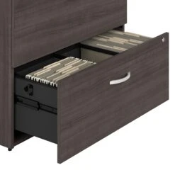 36" Pre-Assembled Modern Lateral File Cabinet In Storm Gray -Home Decor Shop 4b629f69589944890596c6211eae14210513b7ac