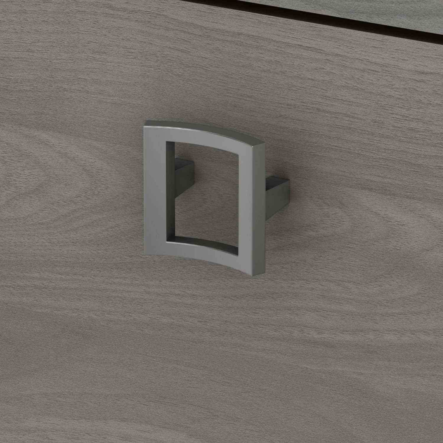 16" Mobile 3-Drawer File Cabinet In Modern Gray Finish 4 16" Mobile 3-Drawer File Cabinet In Modern Gray Finish - Image 4