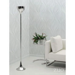 Slim & Subtle Silver Chrome Office Floor Lamp -Home Decor Shop 50013 lifestyle 650x650 1