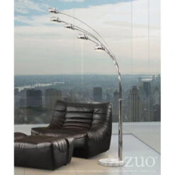 Chrome 5-Armed Floor Lamp -Home Decor Shop 50014 lifestyle 650x650 1