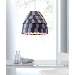 Gray & Black Scaled Hanging Office Pendant Lamp -Home Decor Shop 50159 lifestyle 650x650 1
