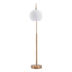 Elegant Brushed Brass Arched Office Floor Lamp -Home Decor Shop 56071 3 650x650 1