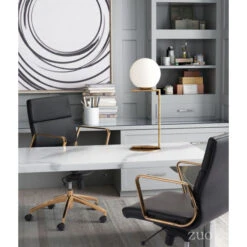 Brushed Brass Minimalist Globe-Style Desk Lamp -Home Decor Shop 56074 lifestyle 650x650 1