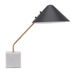 Black Hat, Gold, & Marble Office Desk Lamp -Home Decor Shop 56080 2 650x650 1