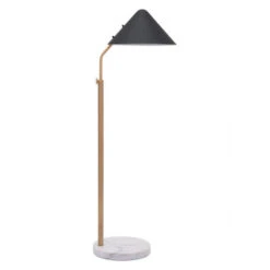 Black Hat, Gold, & Marble Office Floor Lamp -Home Decor Shop 56081 3 650x650 1