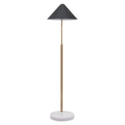 Black Hat, Gold, & Marble Office Floor Lamp -Home Decor Shop 56081 4 650x650 1