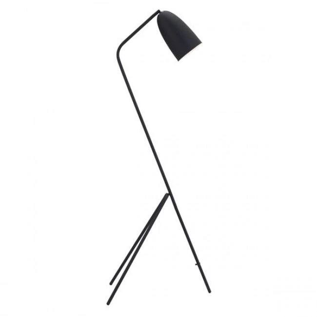 Unique & Sleek Tripod-Style Office Floor Lamp In Black 2 Unique & Sleek Tripod-Style Office Floor Lamp In Black - Image 2